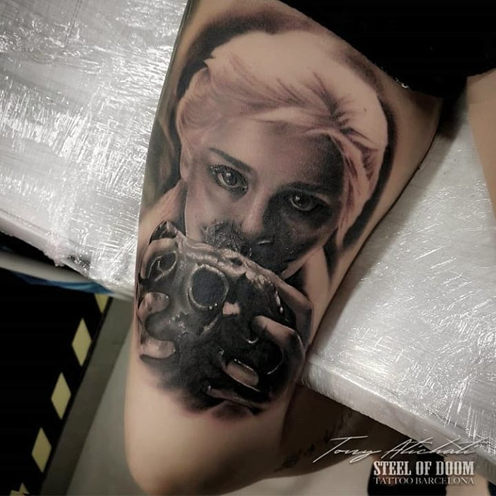 Tatuajes Realistas De Personajes De Tv Steel Of Doom Tattoo Barcelona