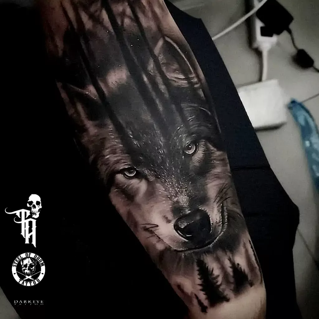 Introducir 81+ imagen tatuajes realistas de lobos