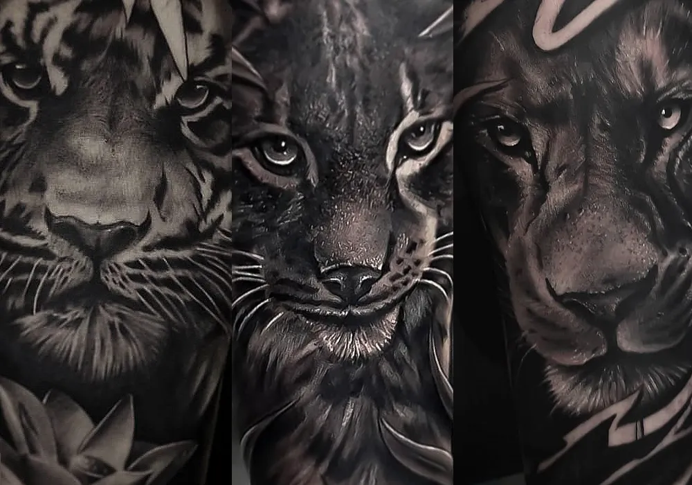 Los Mejores Tatuajes de Tigres y Leones en Barcelona | Steel of Doom