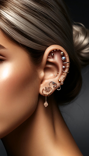 earscaping combinaciones piercings oreja