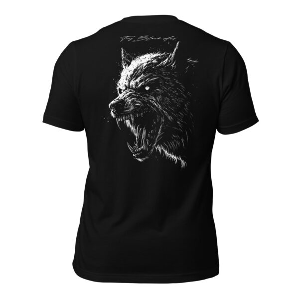 Camiseta Lobo Tatuaje Negra Unisex diseño exclusivo